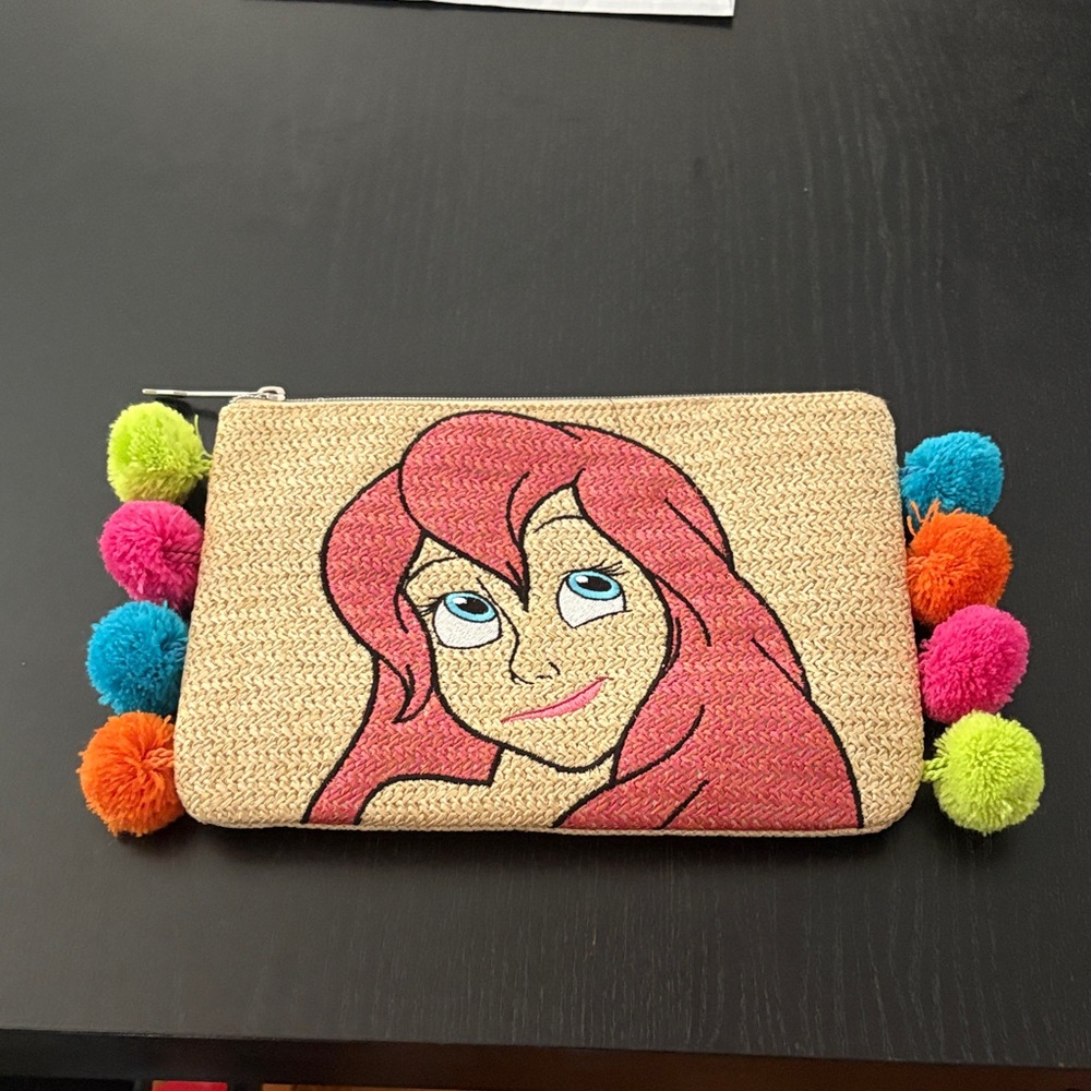 Danielle Nicole Ariel Colorful Pom-Pom Clutch